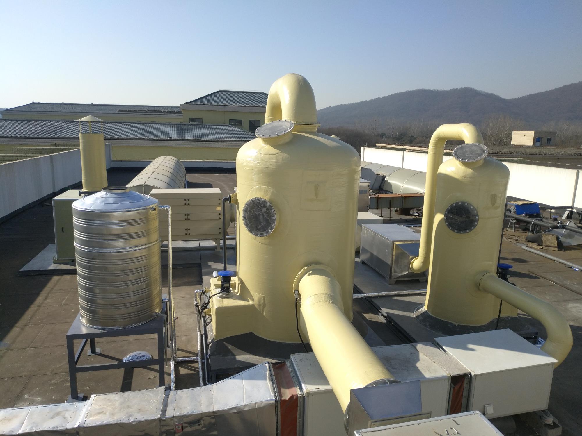 噴淋塔生產廠家哪家好？南京霍比特環保噴淋塔廢氣處理設備